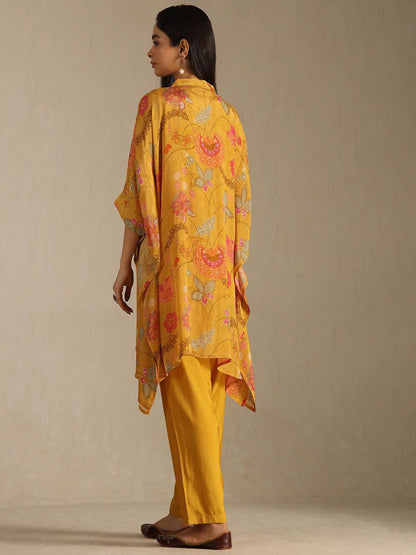 Dhiyona SO Women's Women Floral Printed Regular Kurta with Trousers Kurta Sets