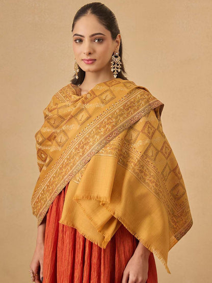 Dhiyona PA Geometric Woven Design Shawl