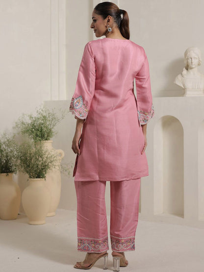 Dhiyona IE Women Embroidered Kurta & Trouser Co-Ord Set