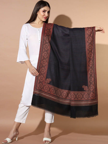 Dhiyona PA Ethnic Motifs Woven Design Jamawar Shawl