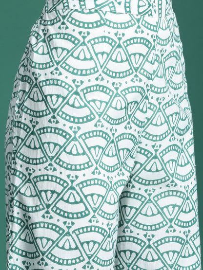 Dhiyona IE Floral Printed Pure Cotton Kurta with Trousers & With Dupatta