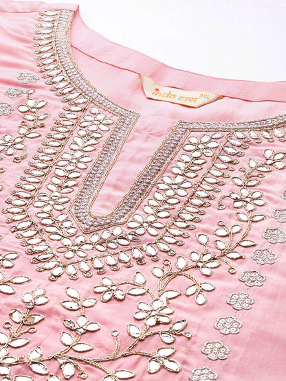 Dhiyona IE Embroidered Kurta with Trousers & Dupatta