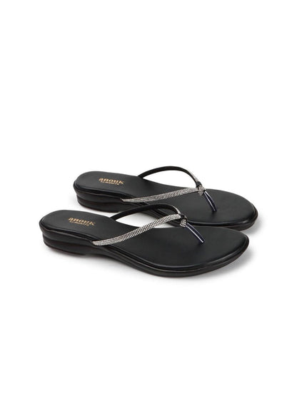 Dhiyona AK Women Embellished T-Strap Flats