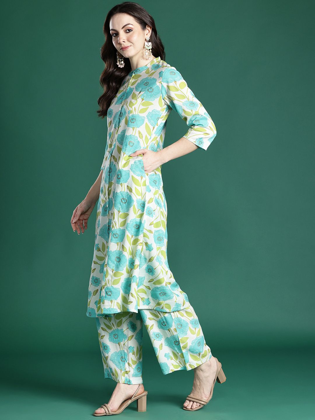 Floral Printed Kurta with Palazzos