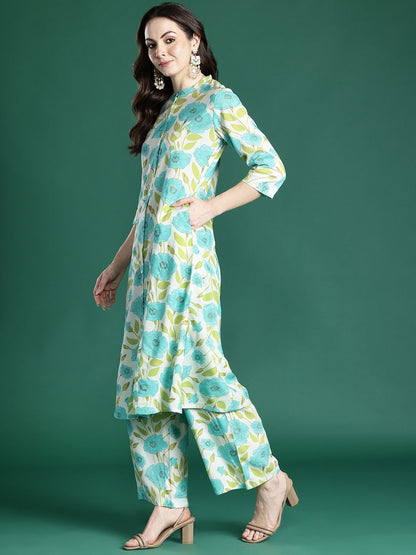 Floral Printed Kurta with Palazzos