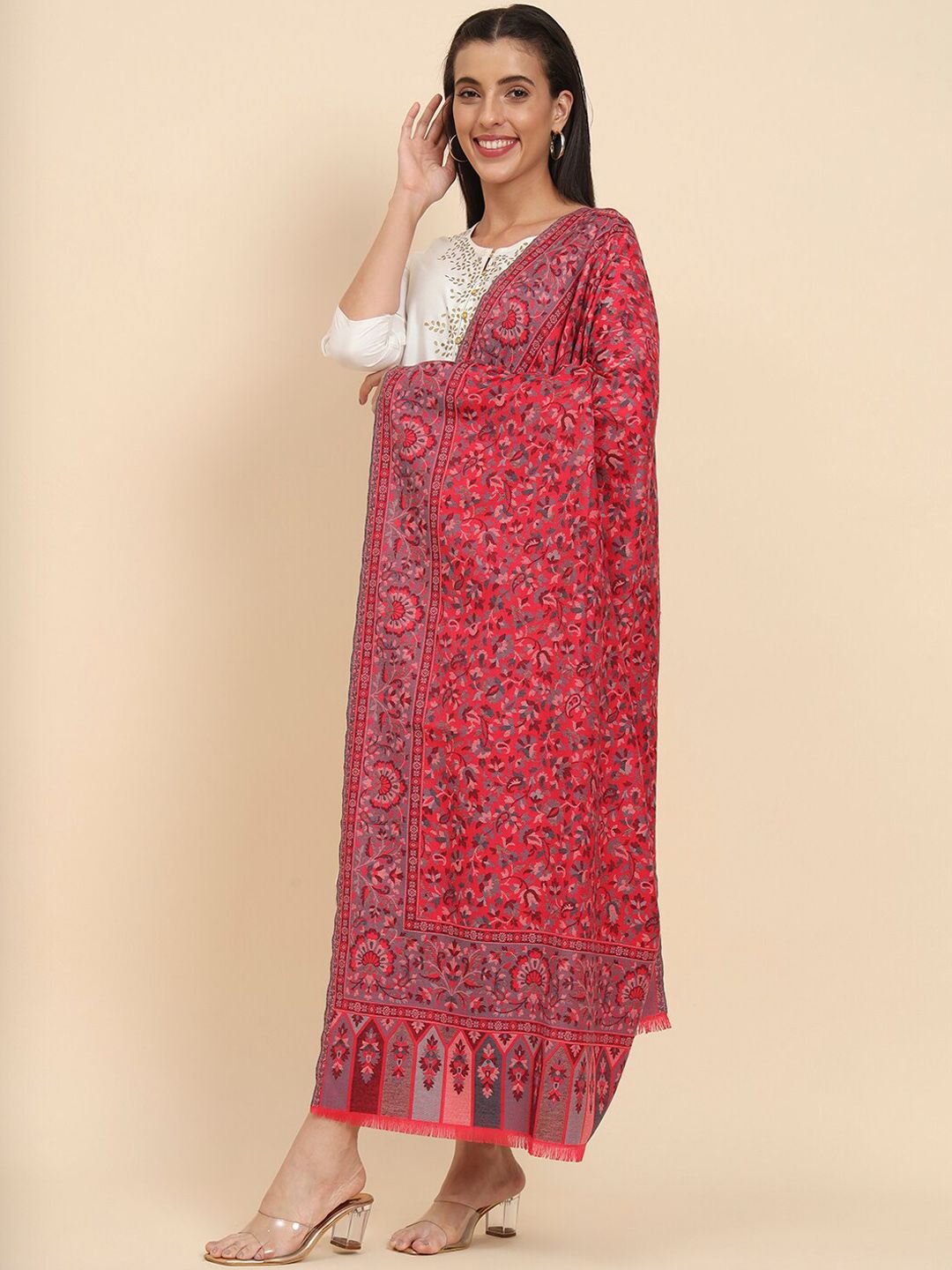 Dhiyona PA Floral Woven Design Shawl