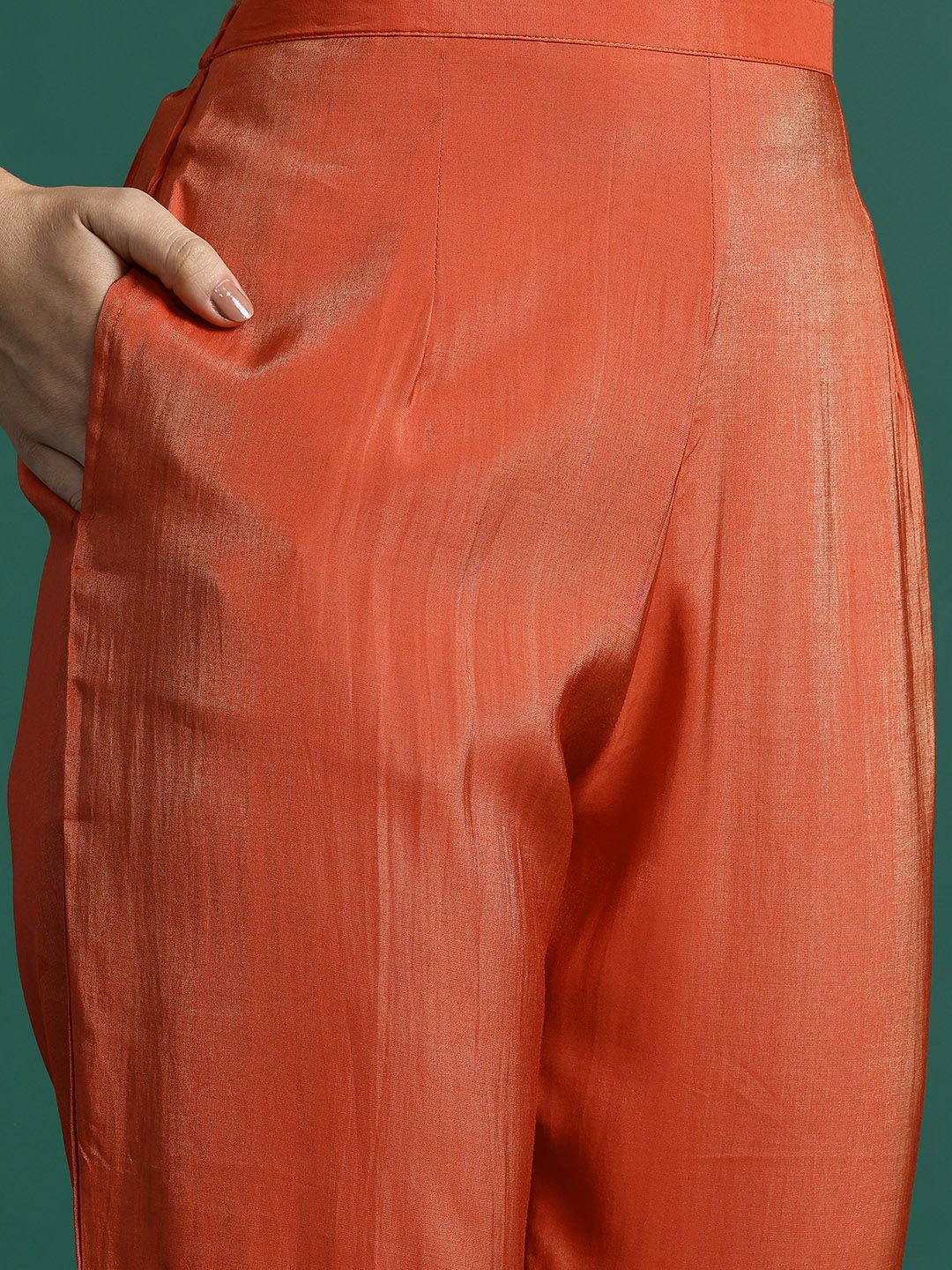 Women Ethnic Motifs Zari Kurta with Trousers & With Dupatta