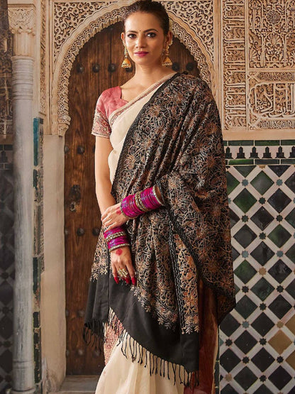 Dhiyona PA Women Floral Embroidered Shawl