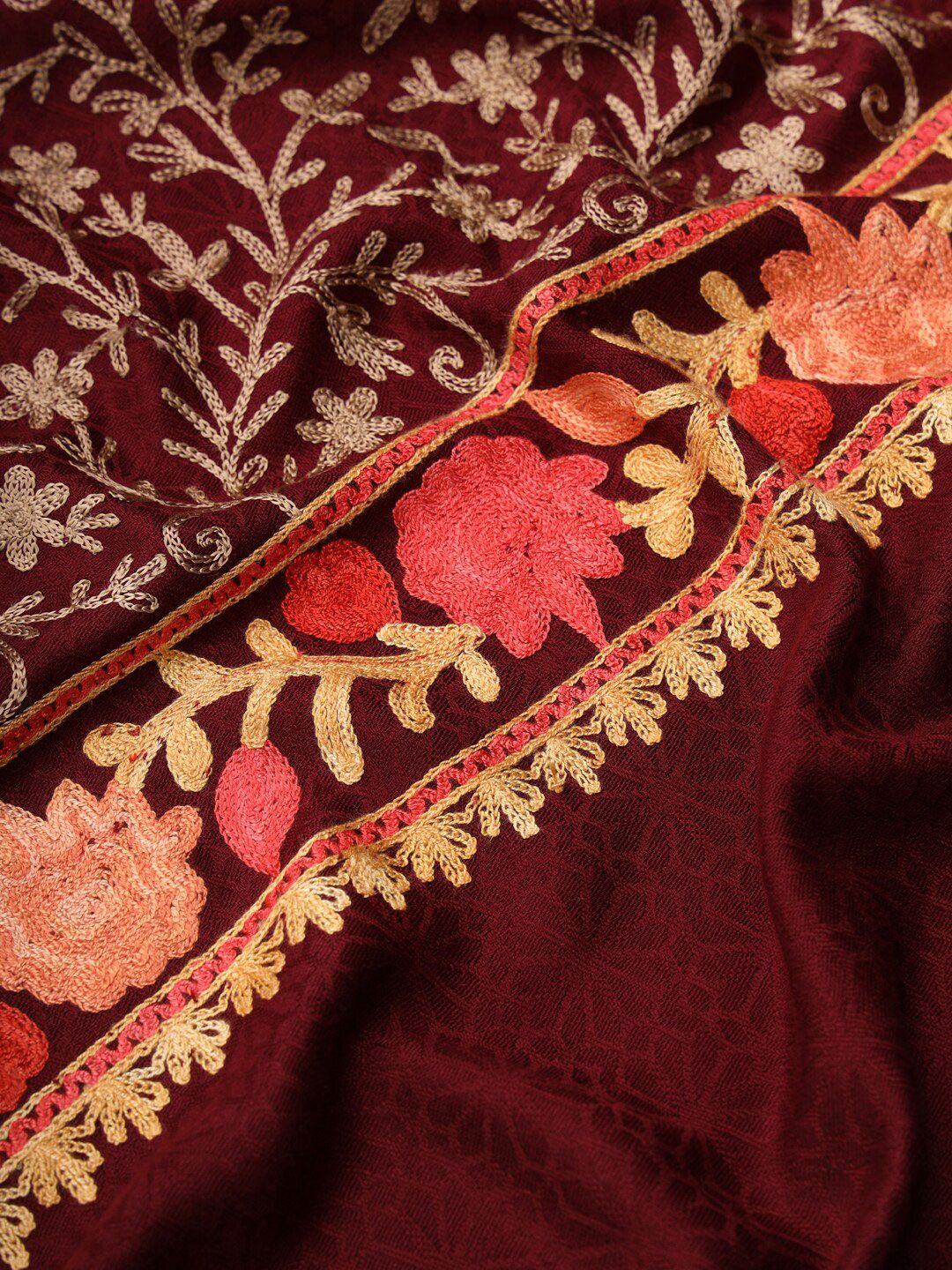 Dhiyona PA Floral Embroidered Shawl