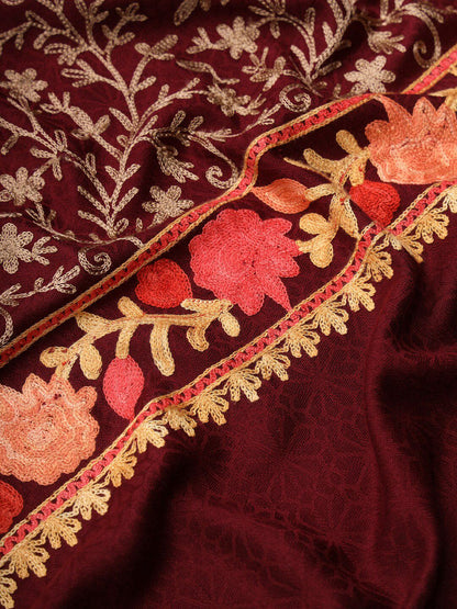 Dhiyona PA Floral Embroidered Shawl