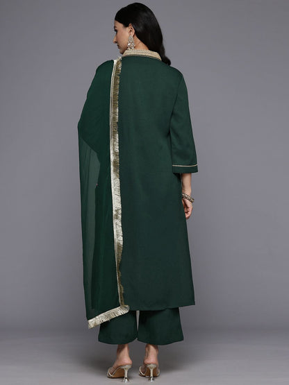 Dhiyona VA Women's Yoke Design Gotta Patti Kurta With Palazzos & Dupatta
