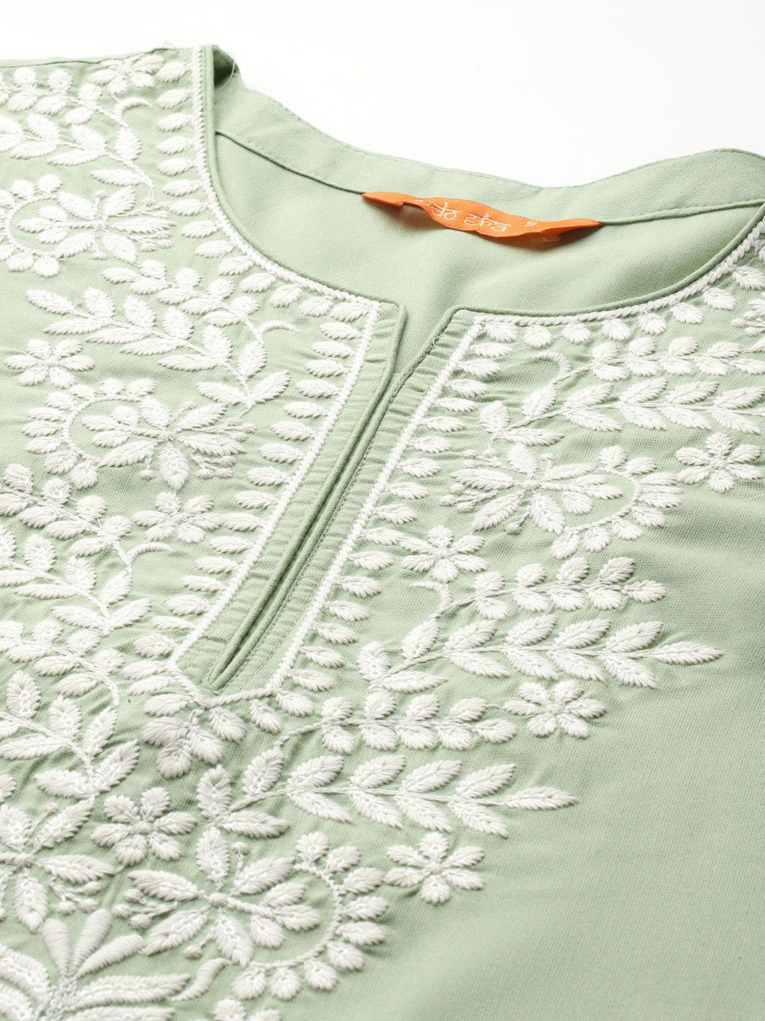 Dhiyona IE Ethnic Motifs Embroidered Thread Work Kurta