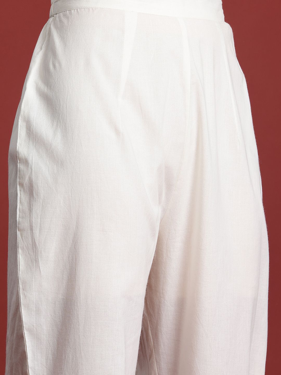 Women Floral Printed Pure Cotton Kurti with Trousers