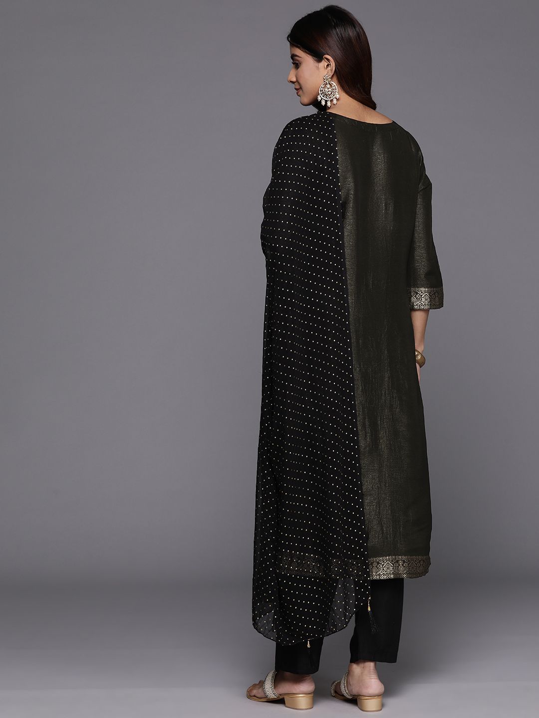 Dhiyona VA Women's Woven Design Regular Kurta with Trousers & With Dupatta