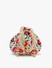Dhiyona NR Women Cream-Coloured & Orange Embroidered Potli Clutch