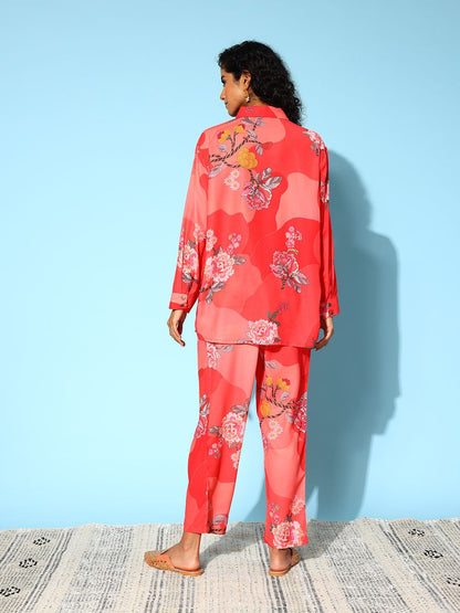 Dhiyona IE Women Floral Printed Co-Ords Set