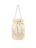 Dhiyona NR Gold-Toned & White Embroidered Potli Clutch