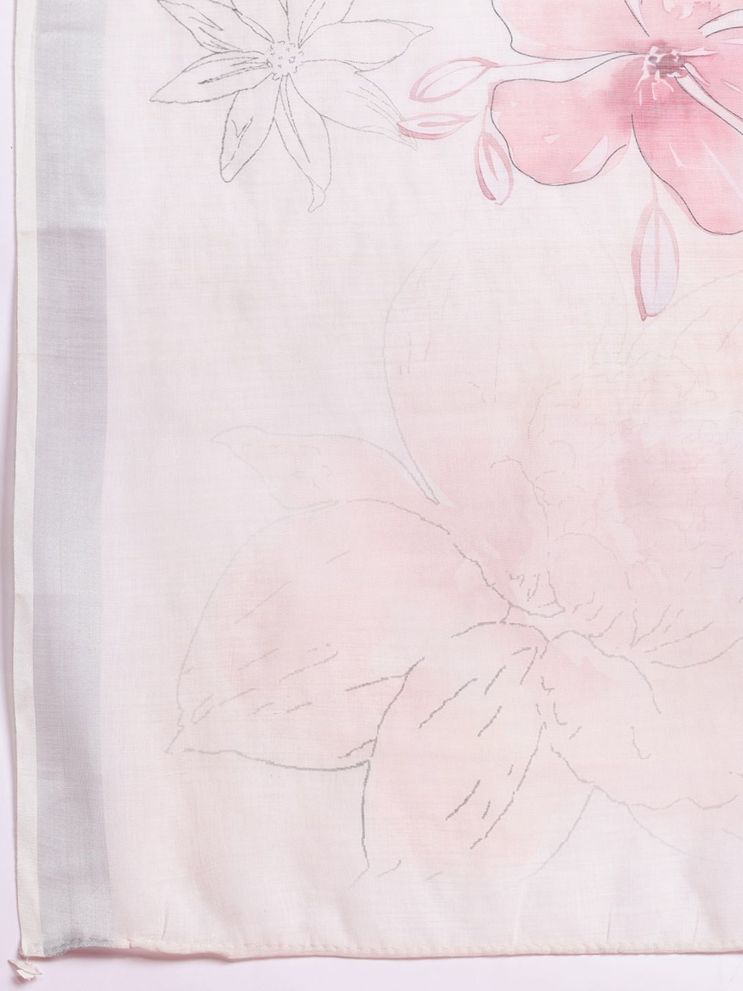 Floral Embroidered & Embellished Pure Cotton Kurta with Trousers & Dupatta