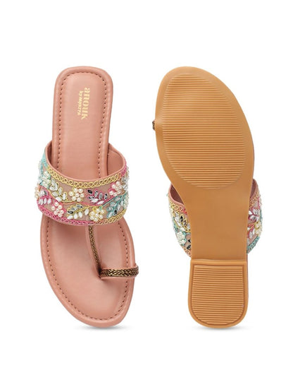 Dhiyona AK Western - Embellished One Toe Flats