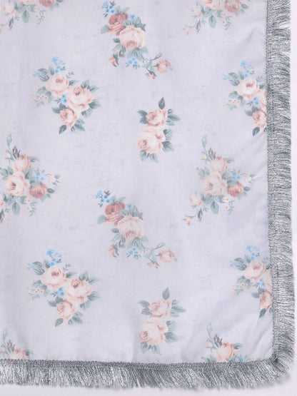 Dhiyona VA Women's Lavender Ethnic Motifs Embroidered Thread Work Kurta with Trousers & With Dupatta