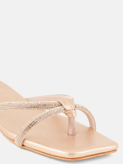 Dhiyona AK Women Embellished Open Toe Flats