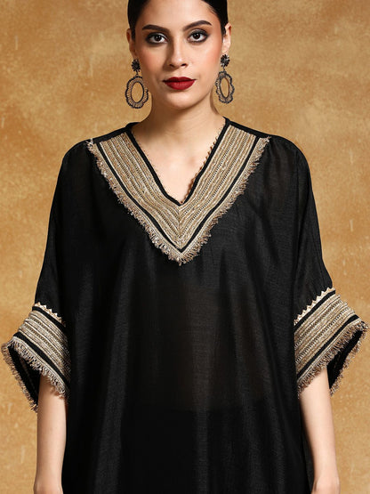 Dhiyona VA Women's Ethnic Motifs Yoke Design Regular Kurta with Trousers