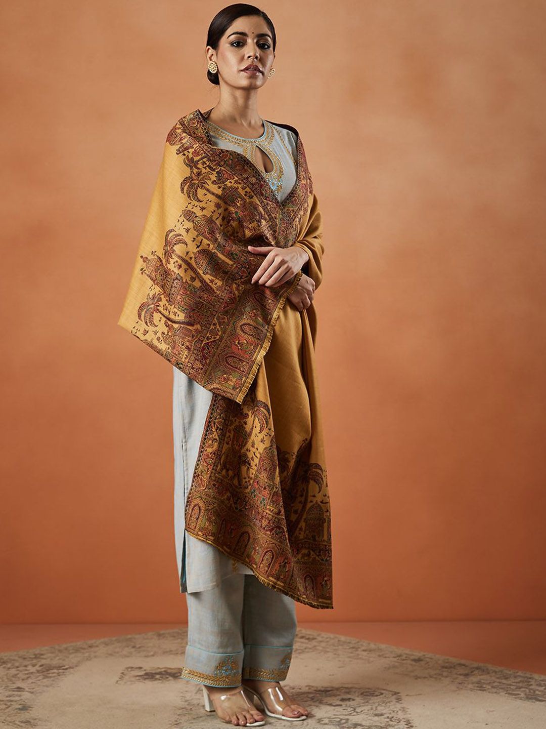 Dhiyona PA Paisley Woven Design Shawl