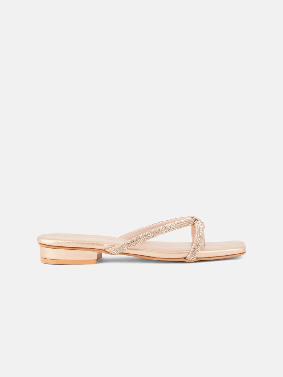 Dhiyona AK Women Embellished Open Toe Flats
