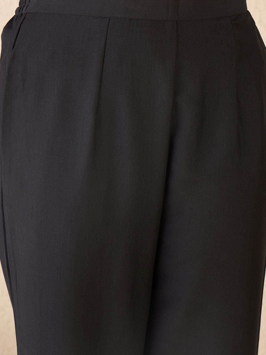 Ethnic Motifs Embroidered Gotta Patti Work Kurta With Trousers & Dupatta