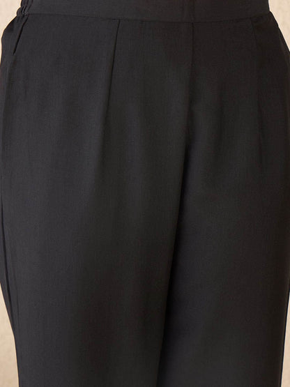 Ethnic Motifs Embroidered Gotta Patti Work Kurta With Trousers & Dupatta