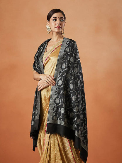 Dhiyona PA Ethnic Motifs Woven Design Shawl