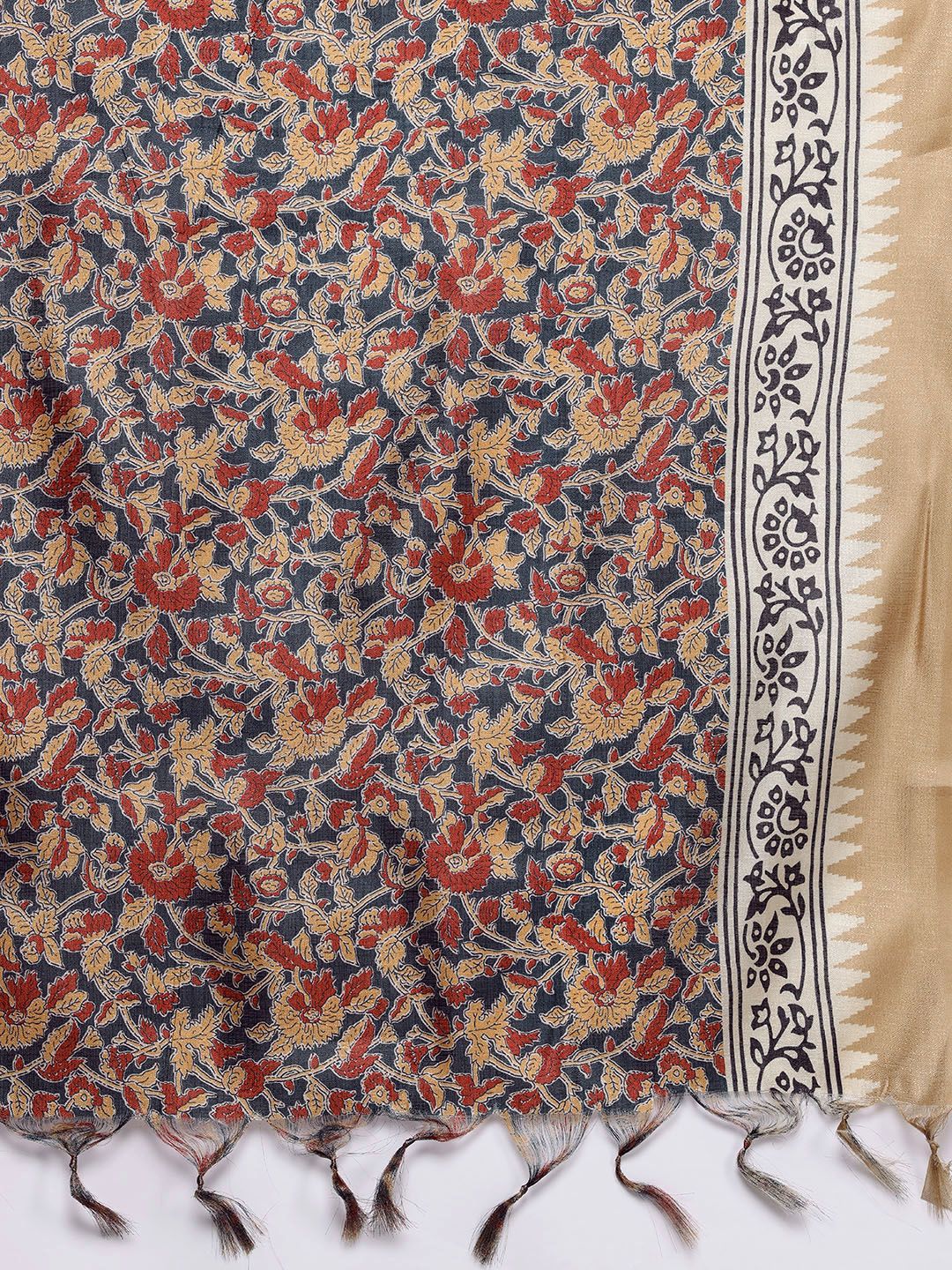 Dhiyona VA Women'sWoven Design Kurta With Palazzos & Dupatta