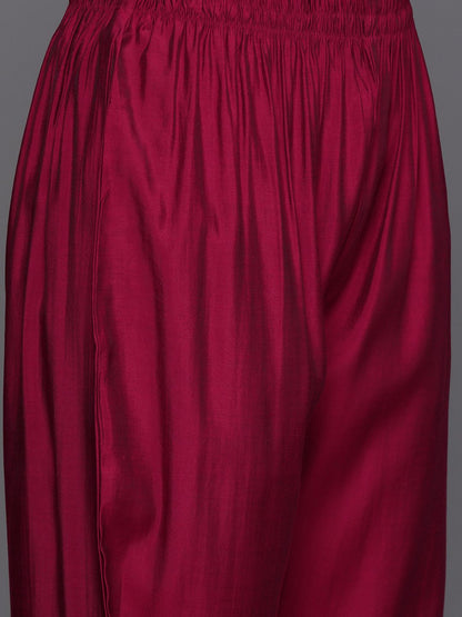 Dhiyona IE Floral Embroidered Regular Thread Work Kurta with Trousers & Dupatta
