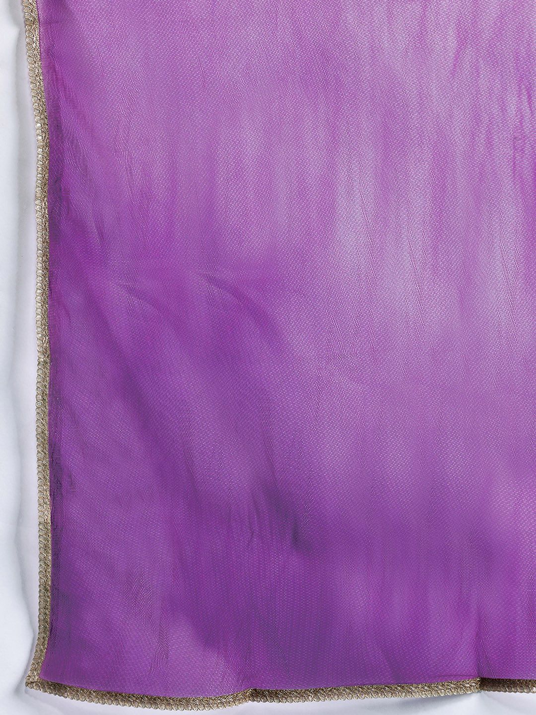 Floral Sequinned Liva Kurta with Trousers & With Dupatta