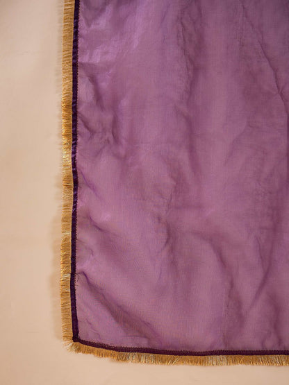 Dhiyona PD Women Embroidered A-Line Kurta & Trousers With Dupatta