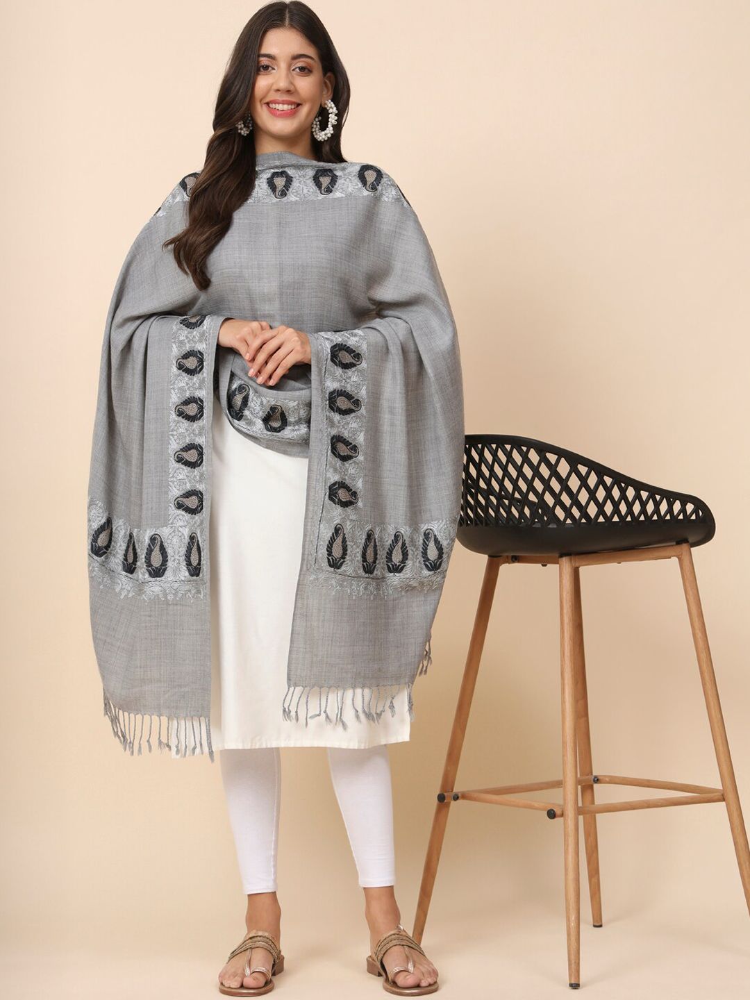 Dhiyona PA Crystal Work Shawl