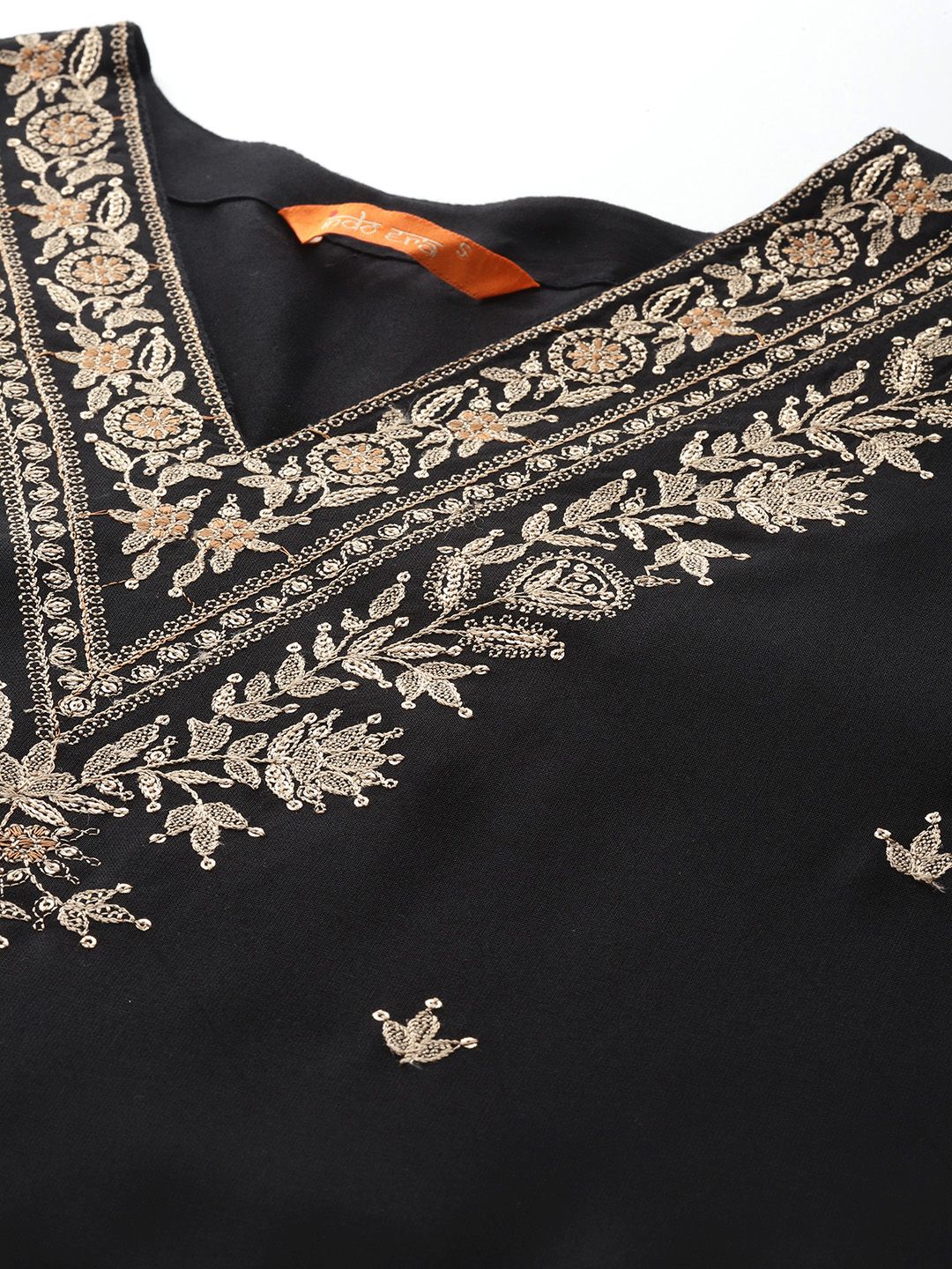 Dhiyona IE Ethnic Motifs Embroidered Thread Work Kurta with Salwar & With Dupatta