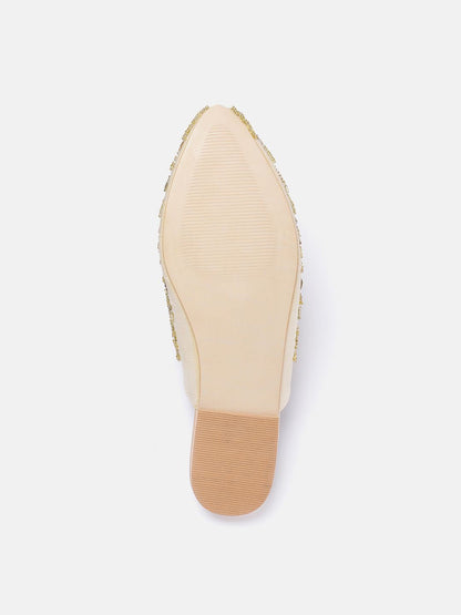Dhiyona HOP Women Beads Embellished Ethnic Mules