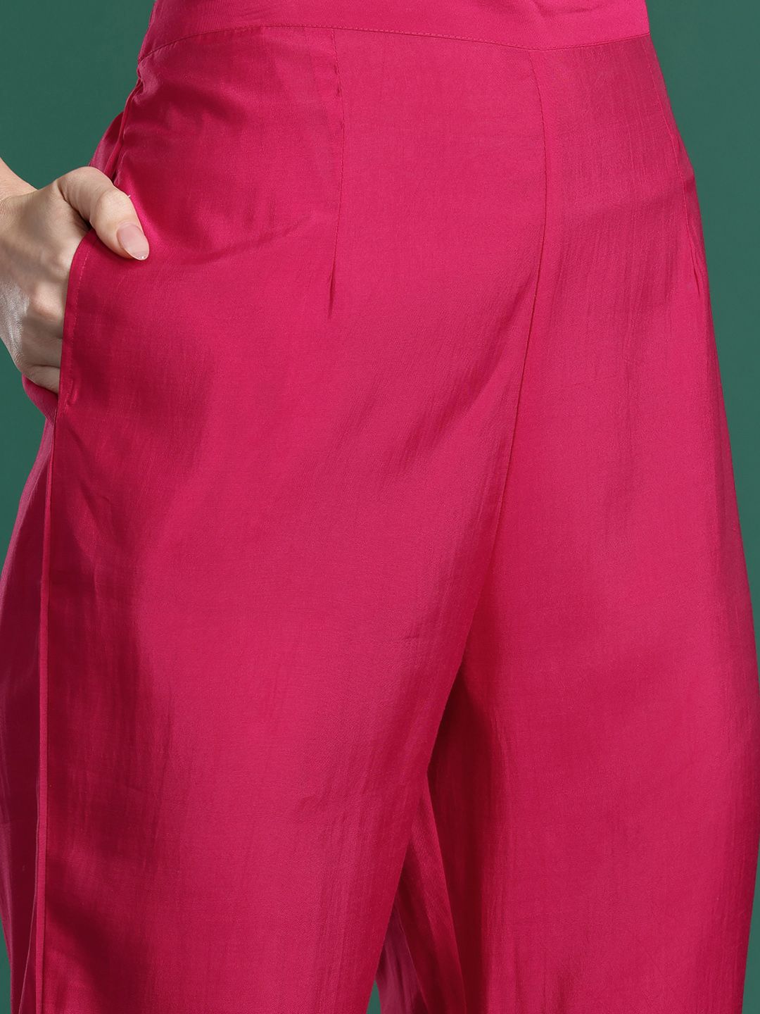 Ethnic Motifs Regular Kurta with Trousers & Dupatta