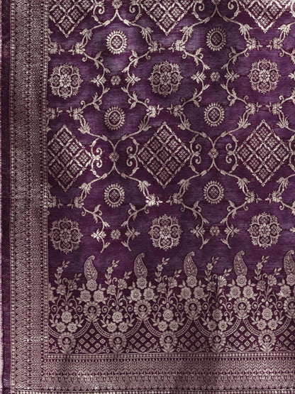 Ethnic Motifs Panelled Kurta With Trousers & Dupatta