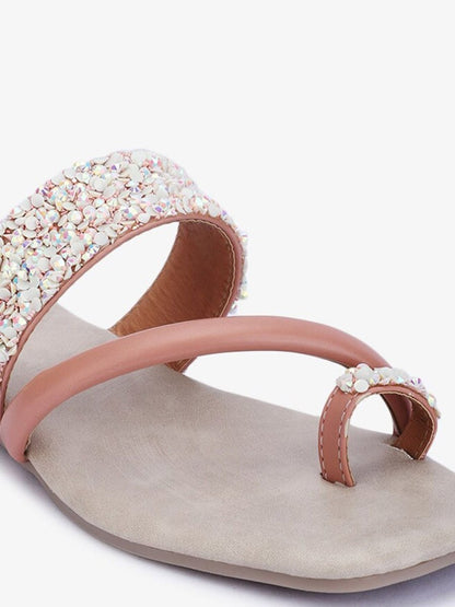 Dhiyona AK Embellished One Toe Flats