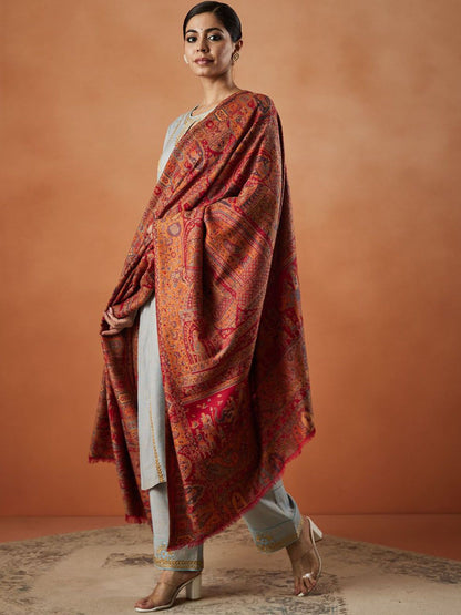 Dhiyona PA Ethnic Motifs Woven Design Shawl