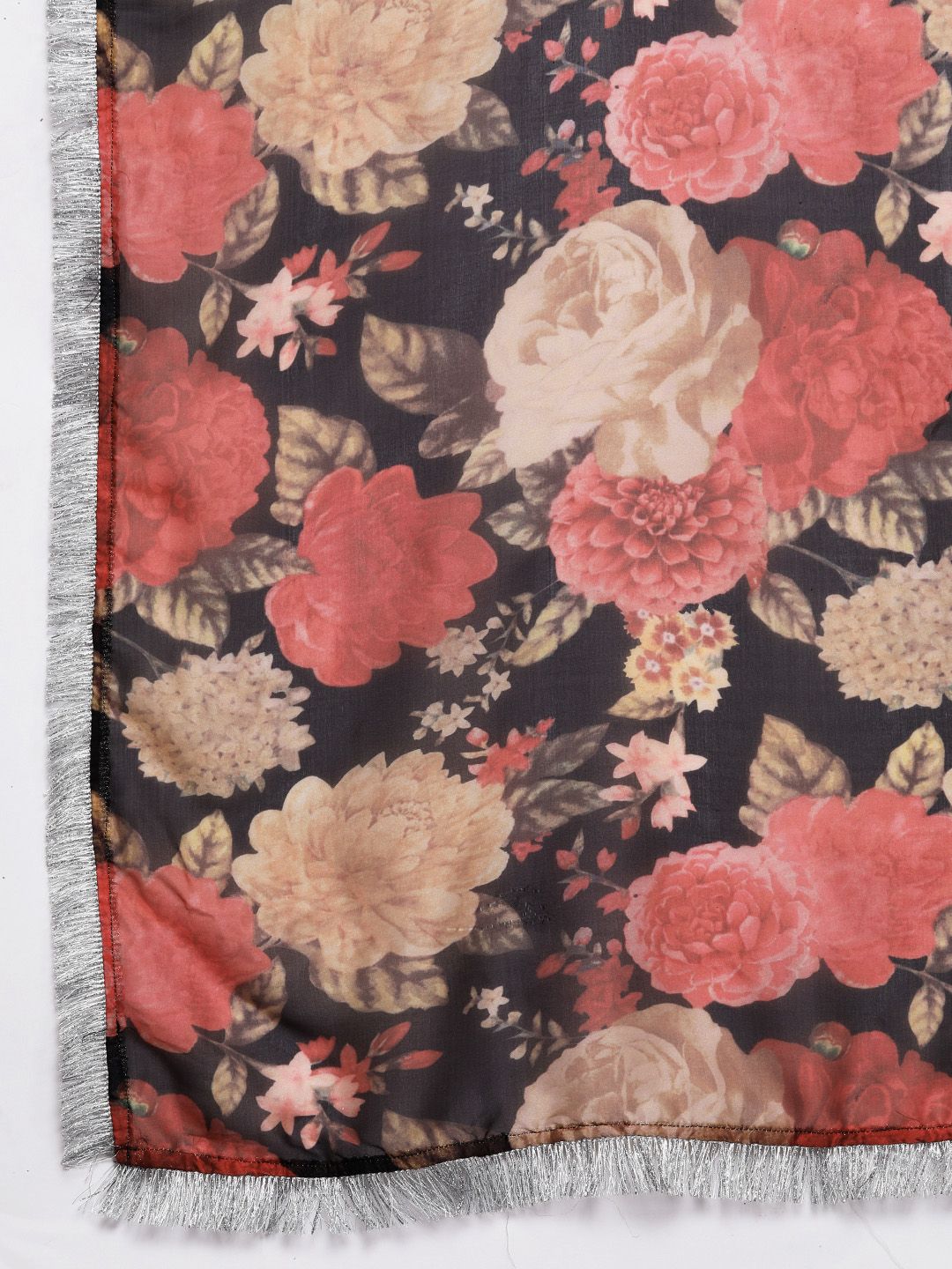 Dhiyona VA Women'sPlus Size Embroidered Chanderi Silk Kurta with Trousers & With Dupatta