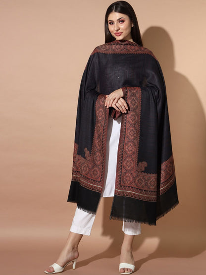 Dhiyona PA Ethnic Motifs Woven Design Jamawar Shawl