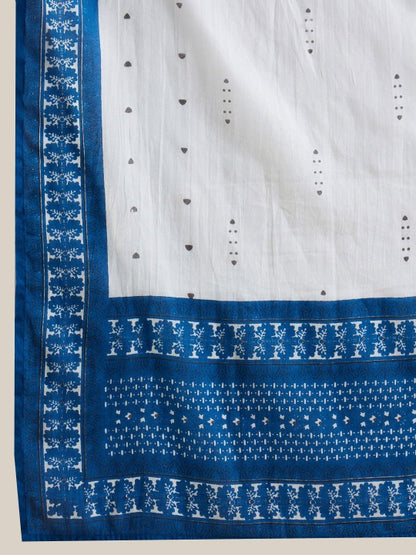 Women's Ethnic Motifs Embroidered Thread Work Pure Cotton Kurta with Trousers & Dupatta
