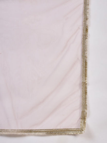 Dhiyona PD Women Embroidered Straight Kurta & Palazzos With Dupatta