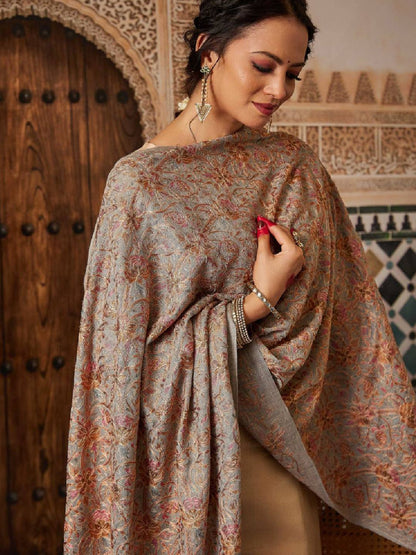 Dhiyona PA Women Paisley Embroidered Shawl