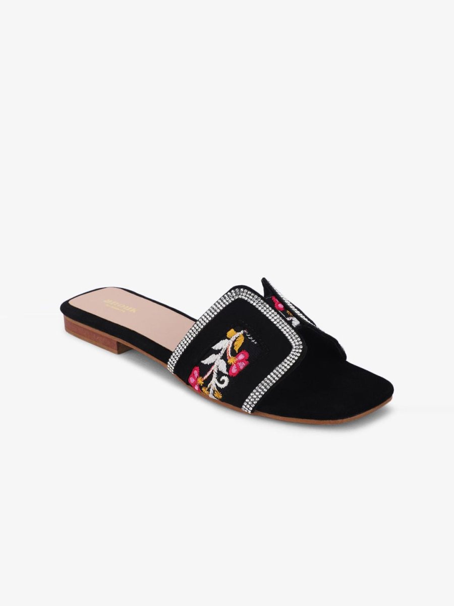 Dhiyona AK Embellished Open Toe Flats