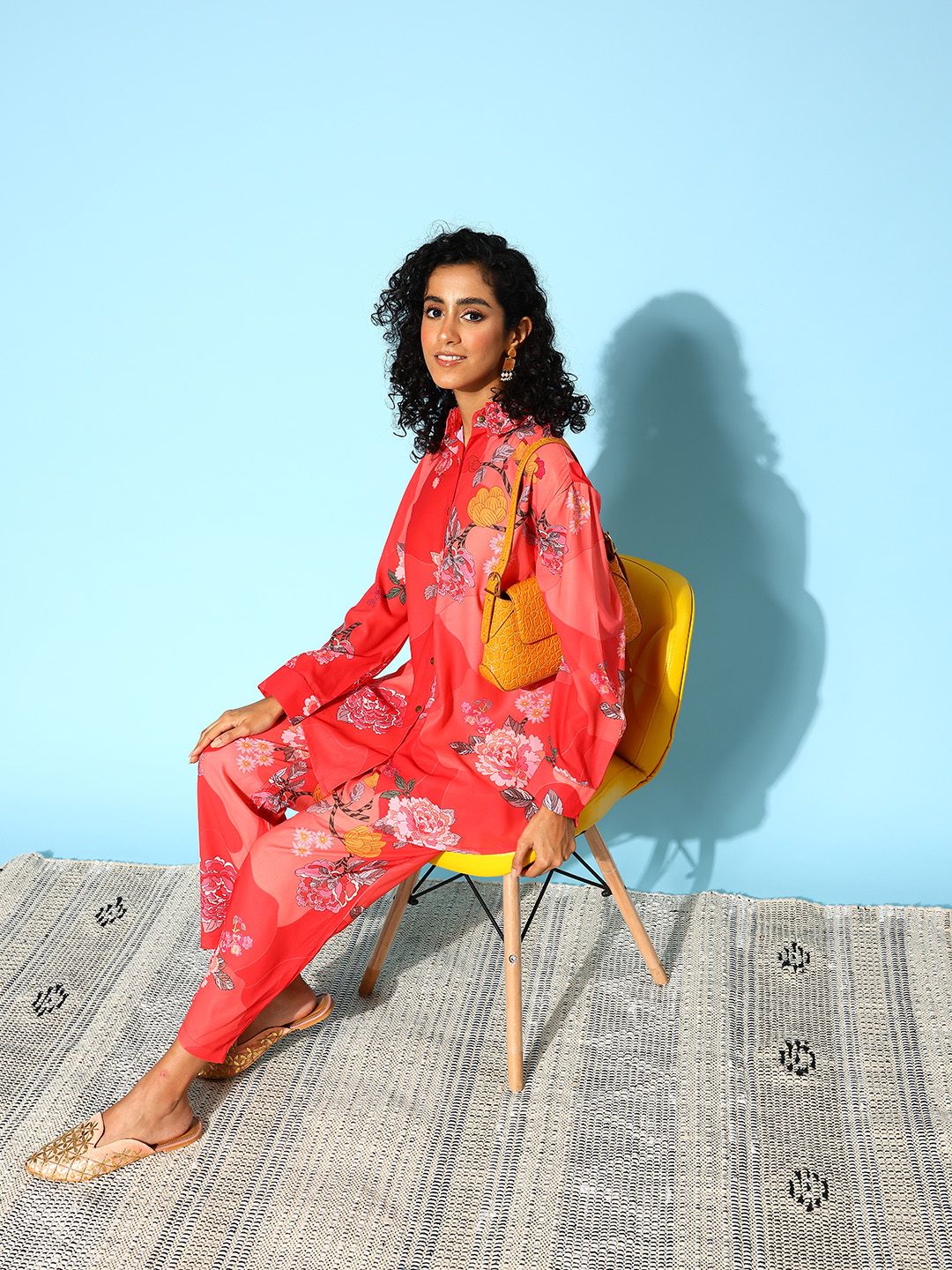 Dhiyona IE Women Floral Printed Co-Ords Set