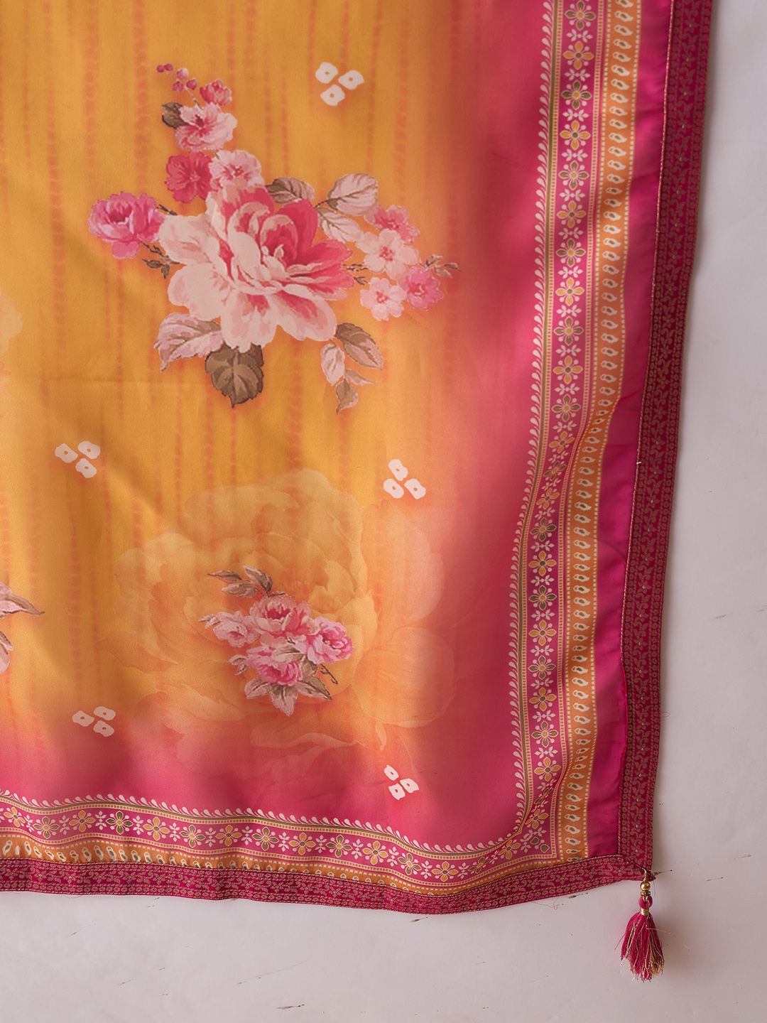 Women Ethnic Motifs Regular Kurta with Trousers & With Dupatta